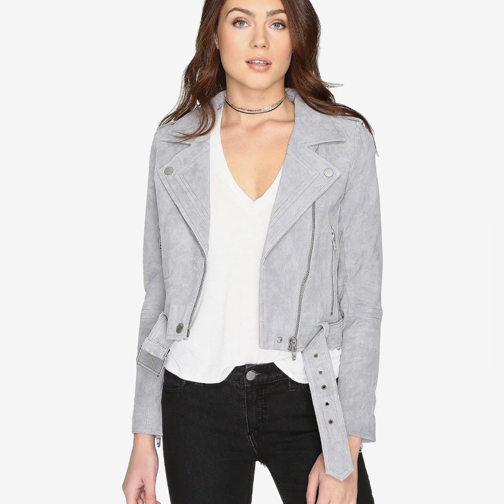 Blank NYC Suede Moto Jacket